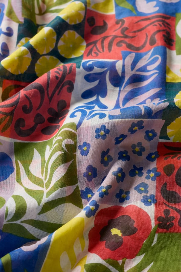 Seasalt May Garland Scarf - Headland Patchwork Mix