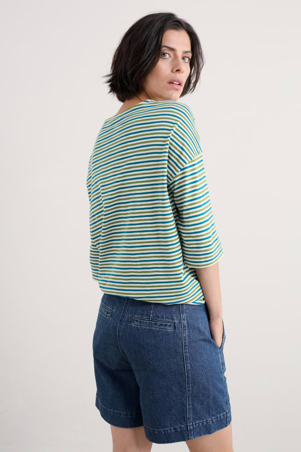 Seasalt Tremayne Quay Top - Pellitras Dark Citron