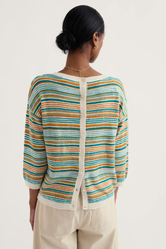 Seasalt Knavock Jumper - Dittany Amber Multi*