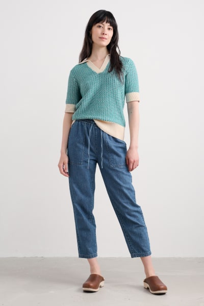 Seasalt Reed Bunting Top - Downwind Chalk Emulsion