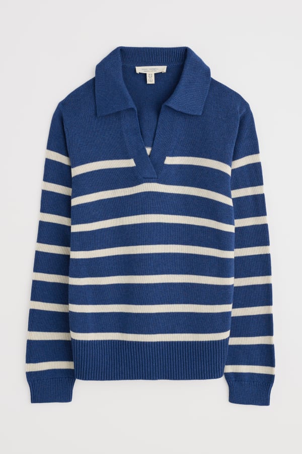 Seasalt L/S Barbizan Jumper - Veneer Washed Marine Chalk