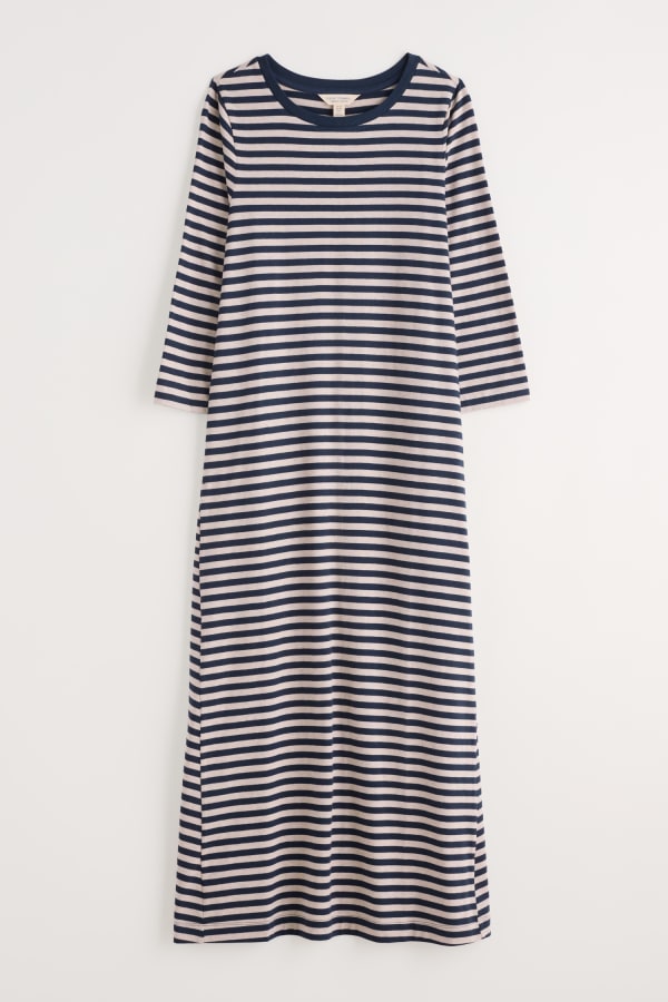 Seasalt 3/4 Ivey Dress - Mini Cornish Hessian Maritime