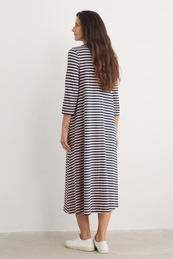 Seasalt 3/4 Ivey Dress - Mini Cornish Hessian Maritime