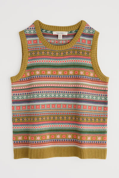 Seasalt Cove Cottage Cardigan - Carved Relief Pear Multi