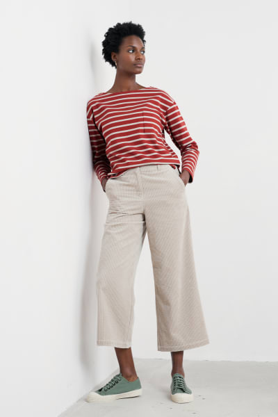 Seasalt Beach Boat Top - Breton Red Sail Chalk