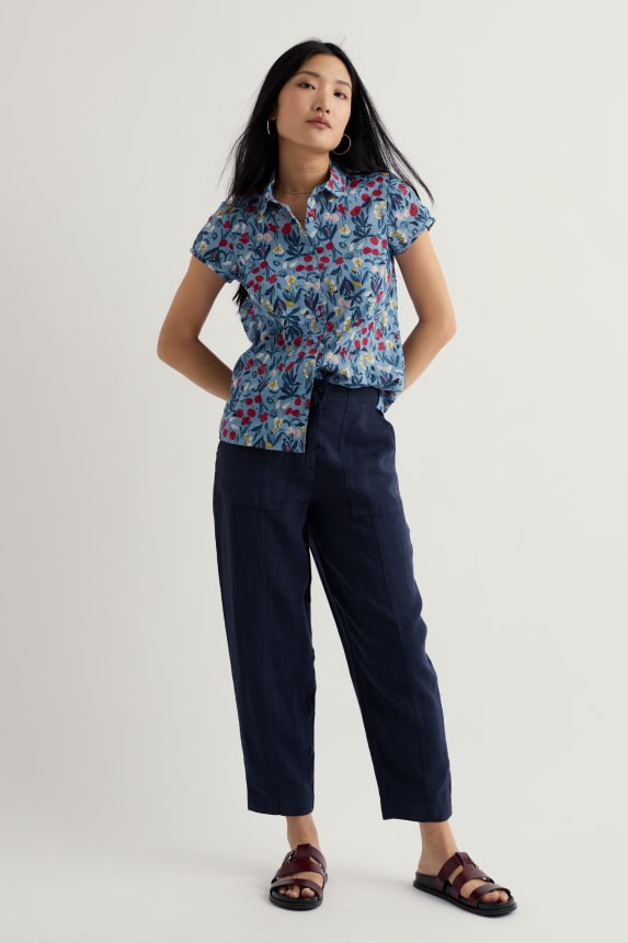 Seasalt Rushmaker Shirt - Spring Stems Seascape Mix