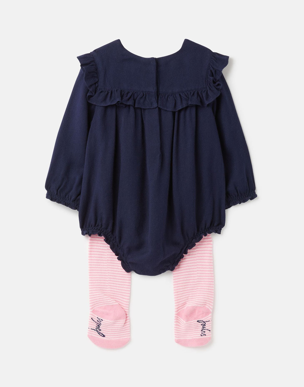 Joules Skyler Woven Romper and Tights Set