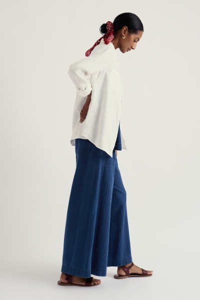 Seasalt Hazel Branch Shirt - Chalk