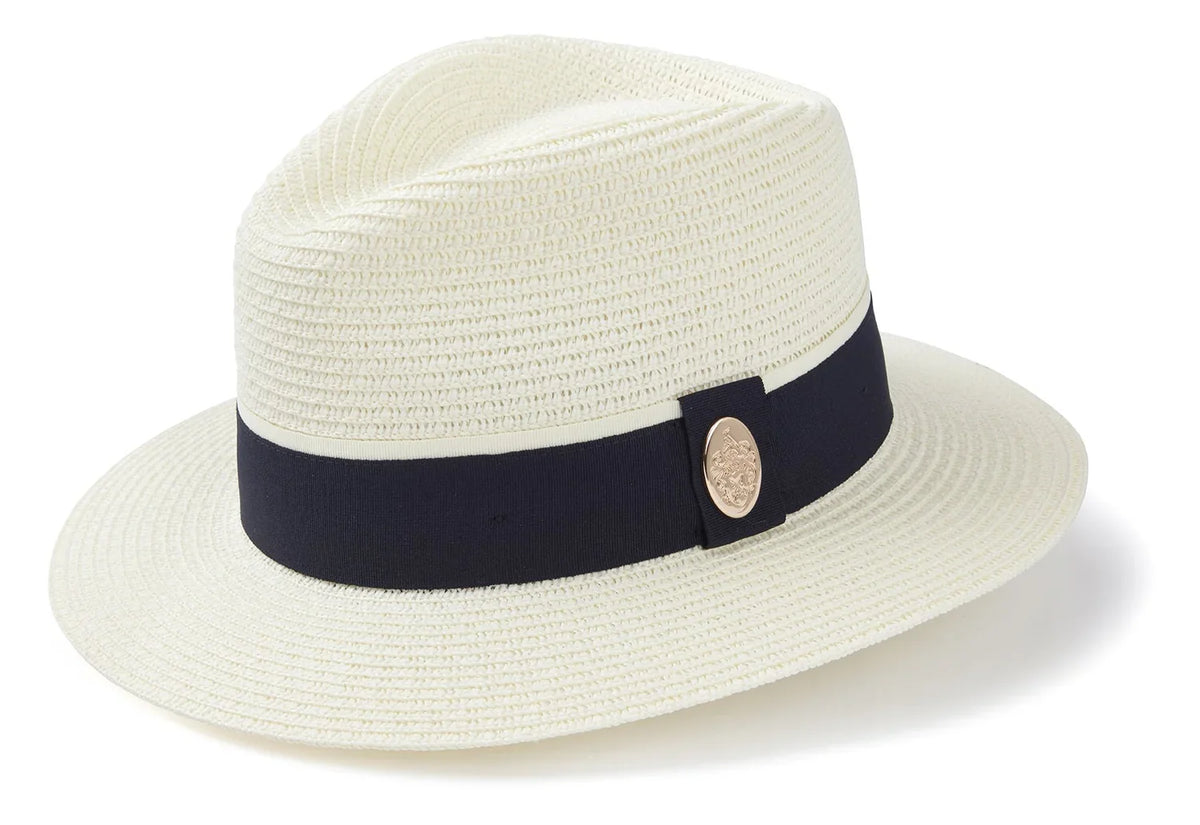 Hicks & Brown Orford Fedora Cream/Navy*