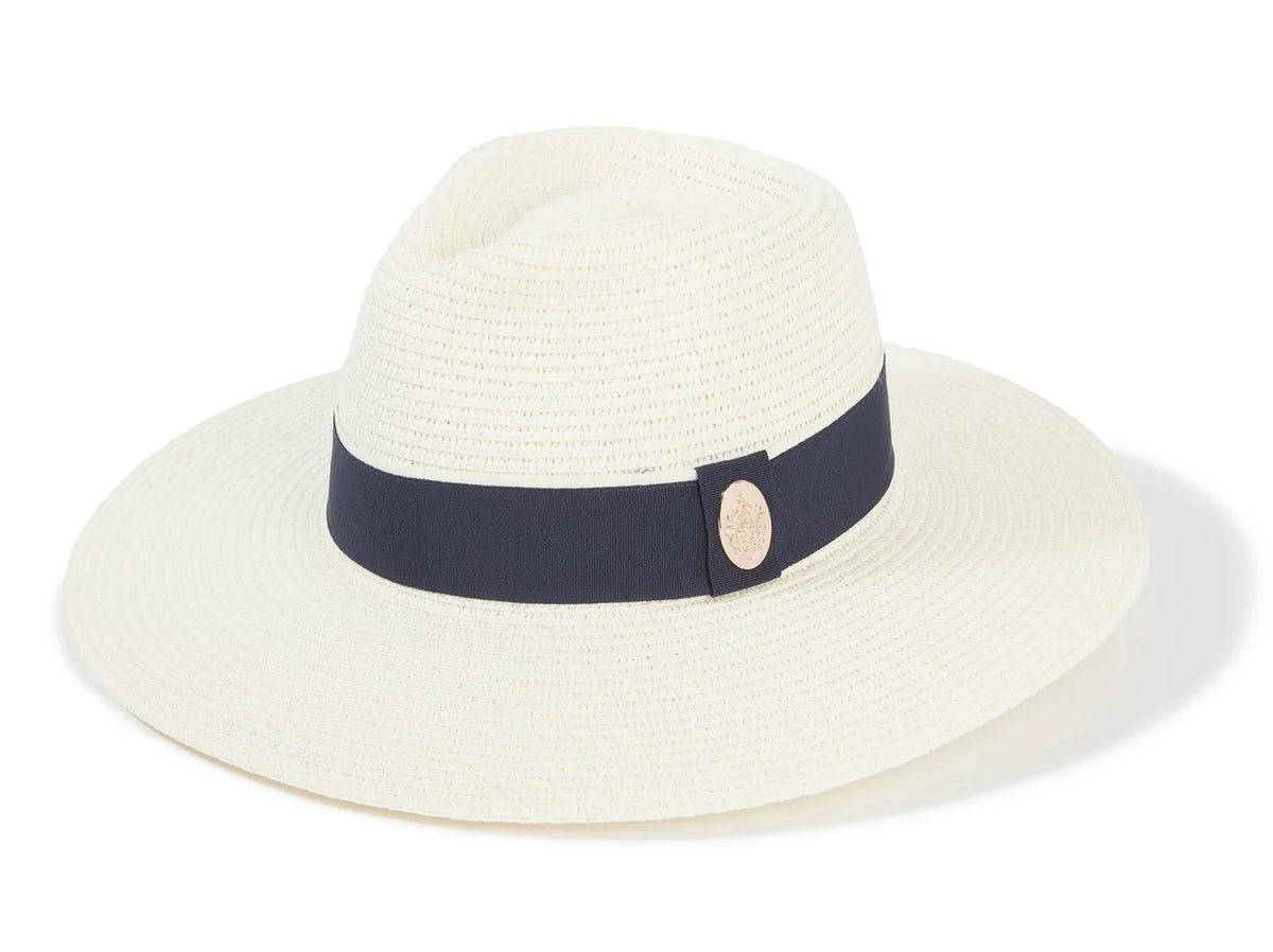 Hicks & Brown Hemley Fedora Cream/Navy