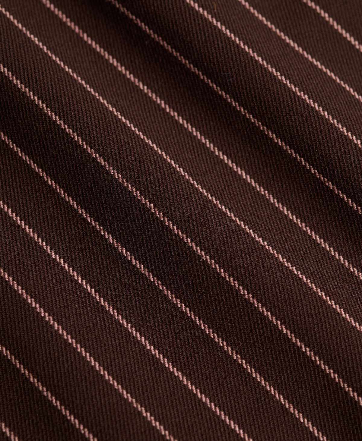 Superdry Mid Rise Pinstripe Trousers - Brown Pinstripe