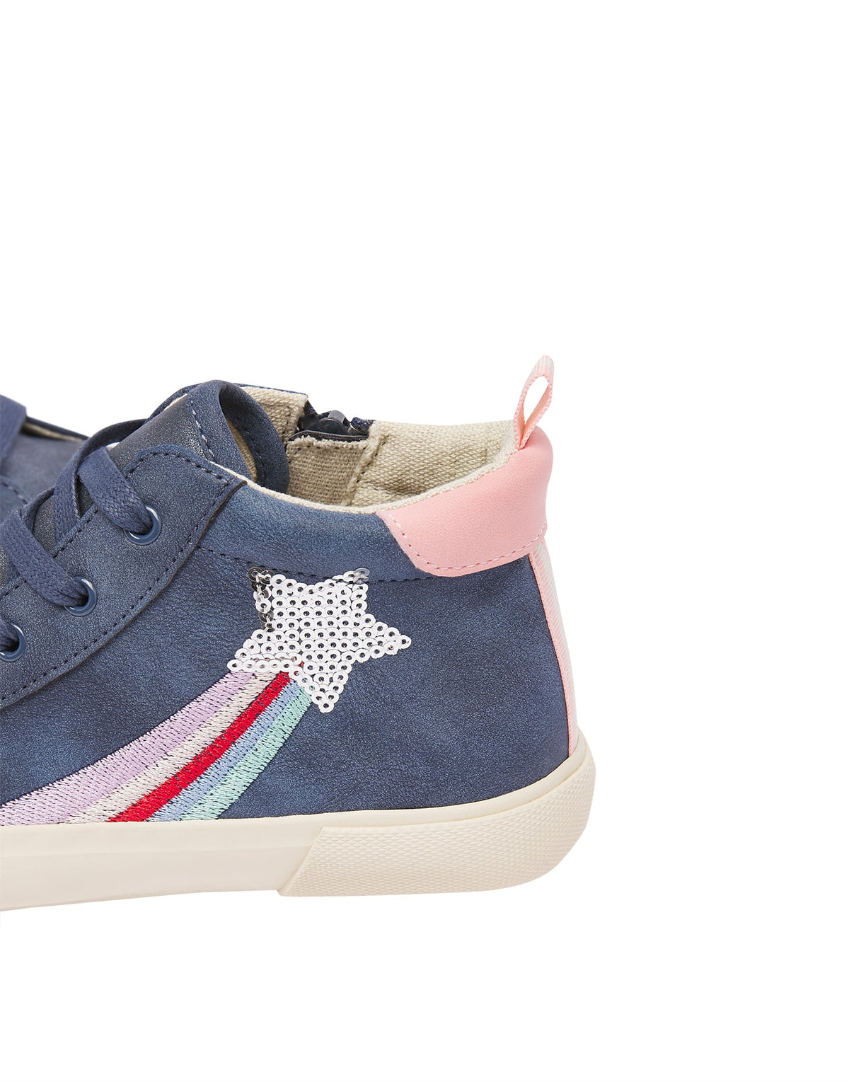 Joules Coast Mid High Tops Trainers - Navy