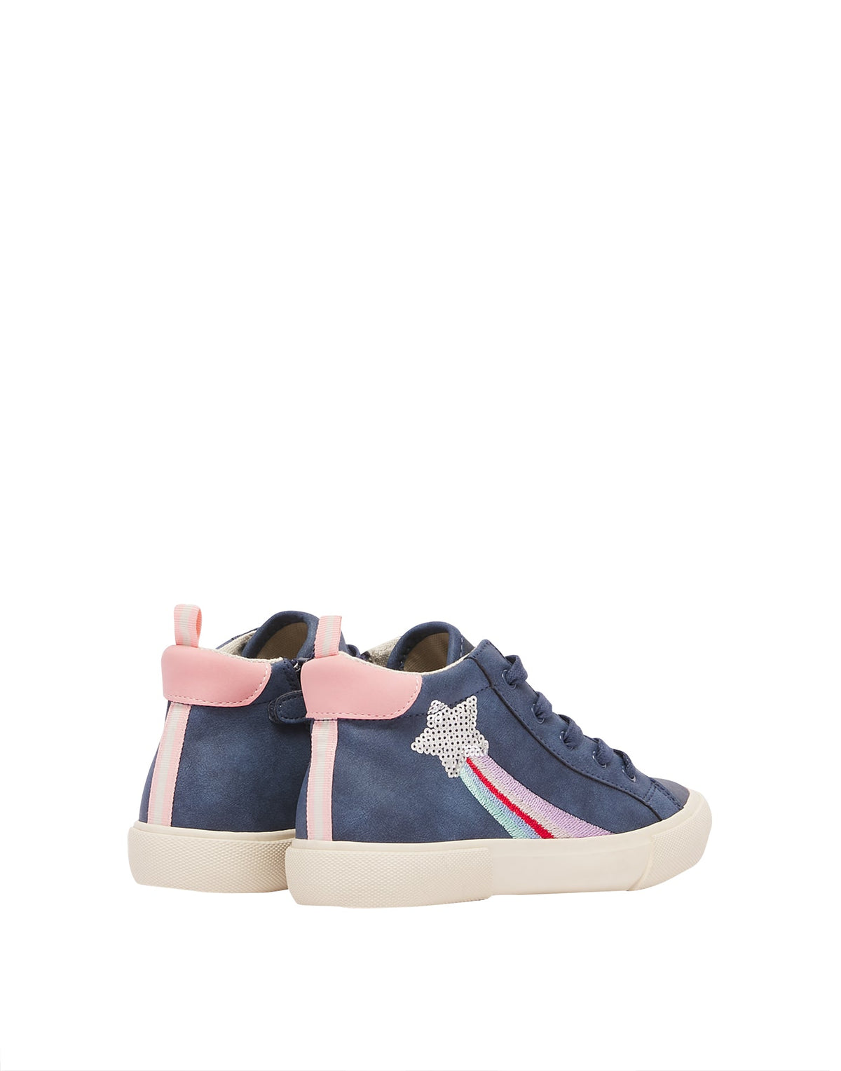 Joules Coast Mid High Tops Trainers - Navy