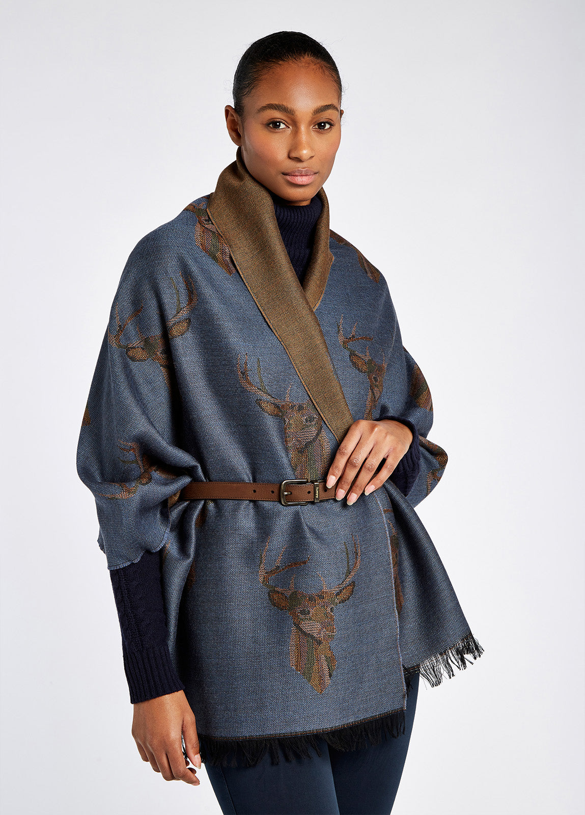 Dubarry Heatherbell Stole - Indigo