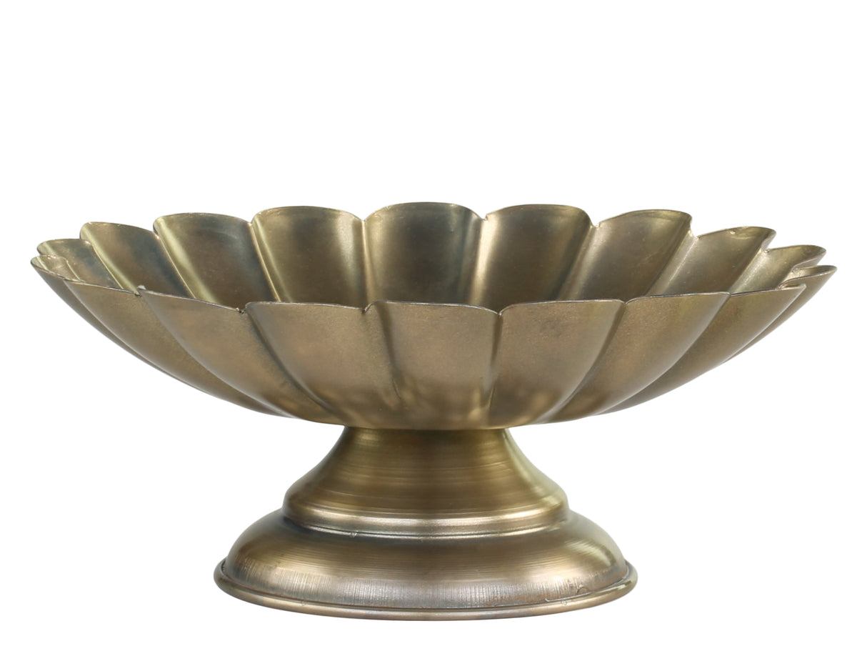 Small Centrepiece on foot with grooves*