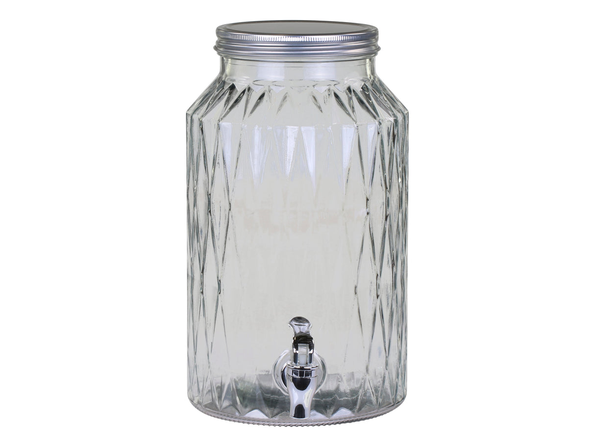 Dispenser in glass with tap 5.5 L