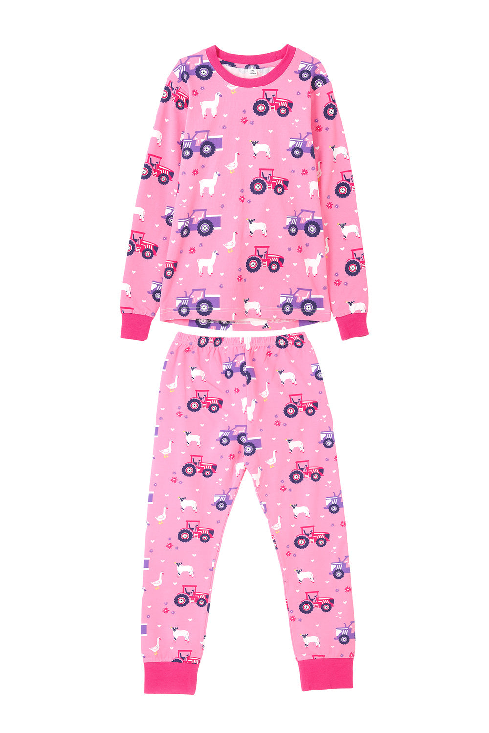 Lighthouse Girls Pyjamas - Tractor Print