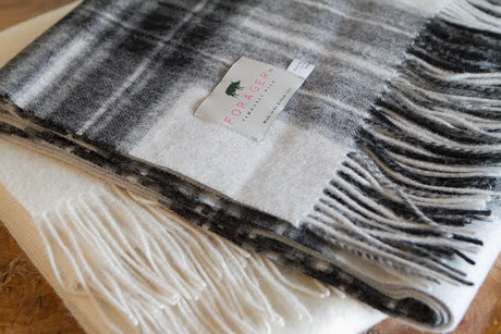 Grey Dress Stewart Lambswool Knee Blanket