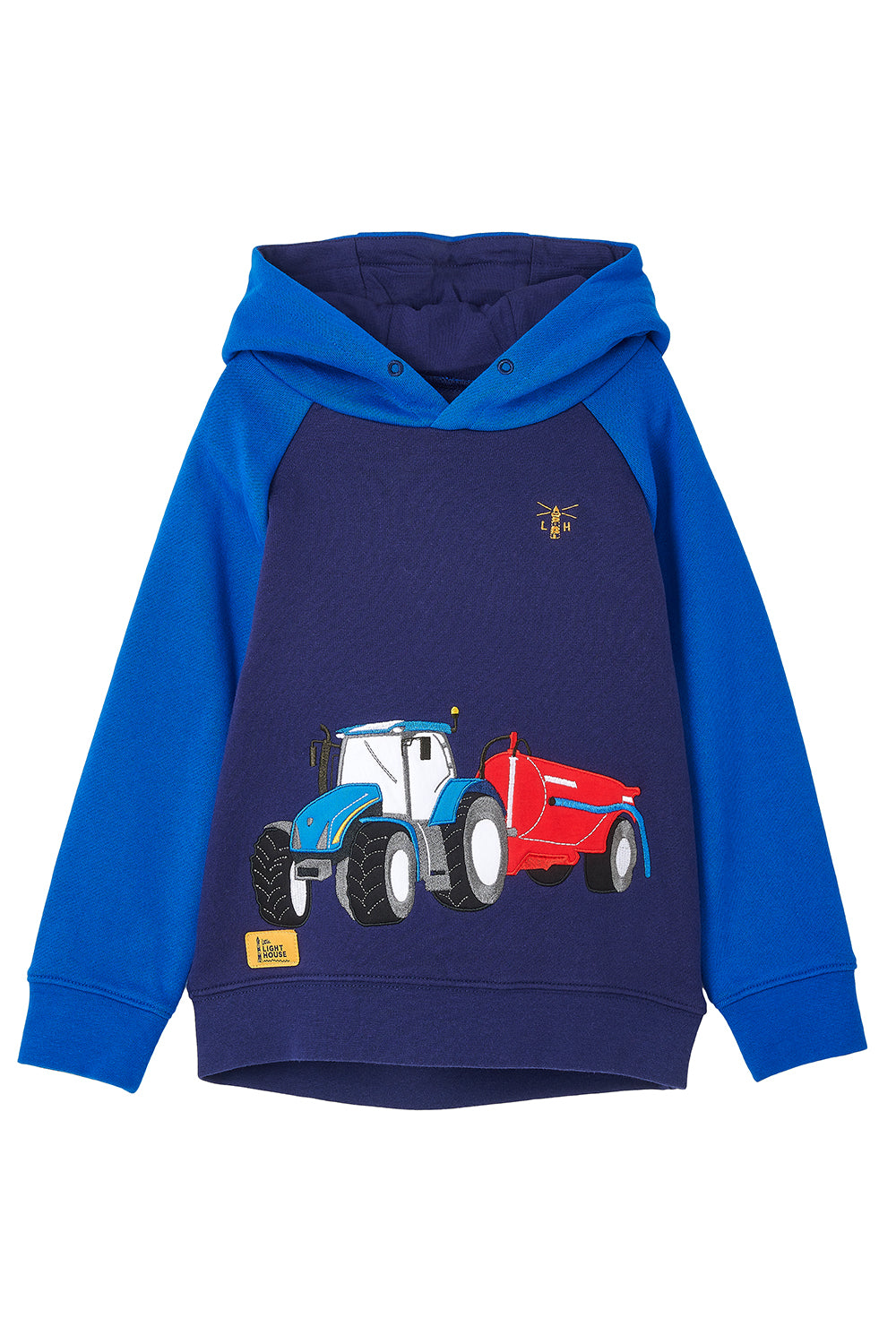 Lighthouse Jack Boys Sweat - Blue Tractor Slurry