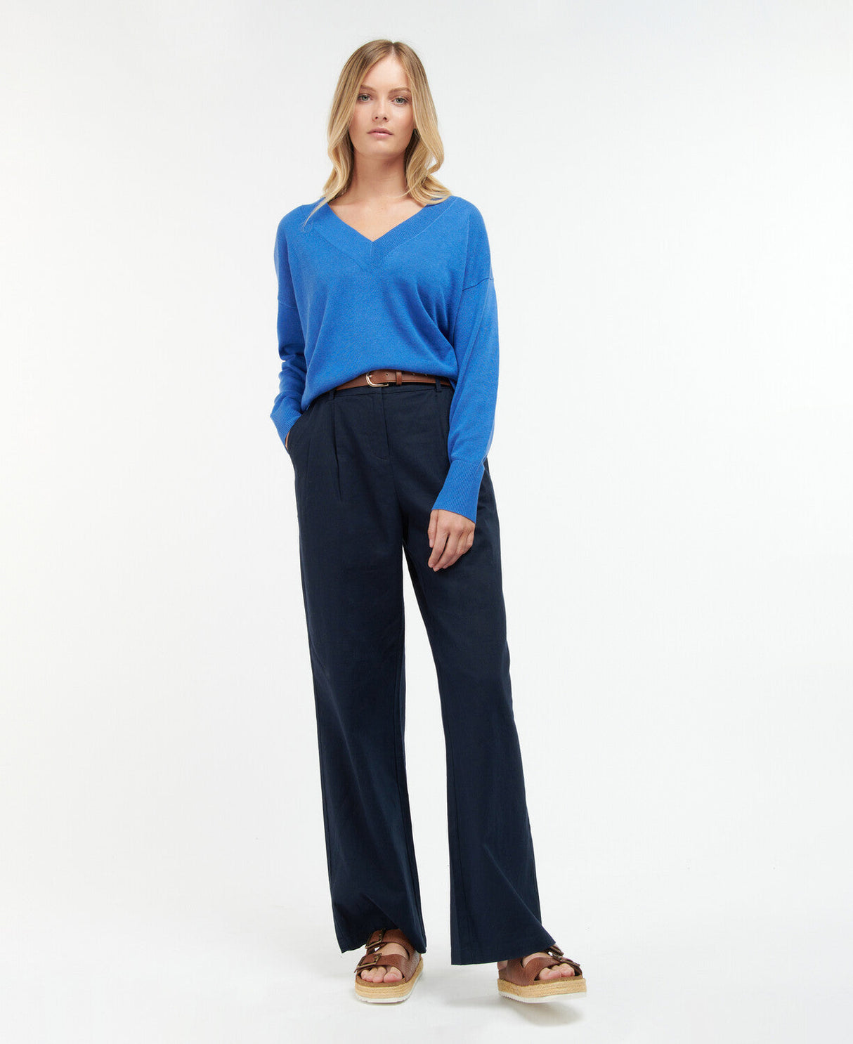 Barbour Bathgate Knit - Bluebell