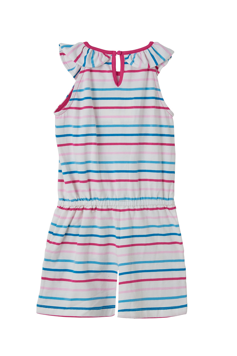 Lighthouse Penelope Playsuit - Teal Pink Stripe