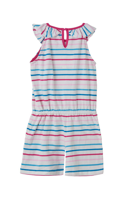 Lighthouse Penelope Playsuit - Teal Pink Stripe