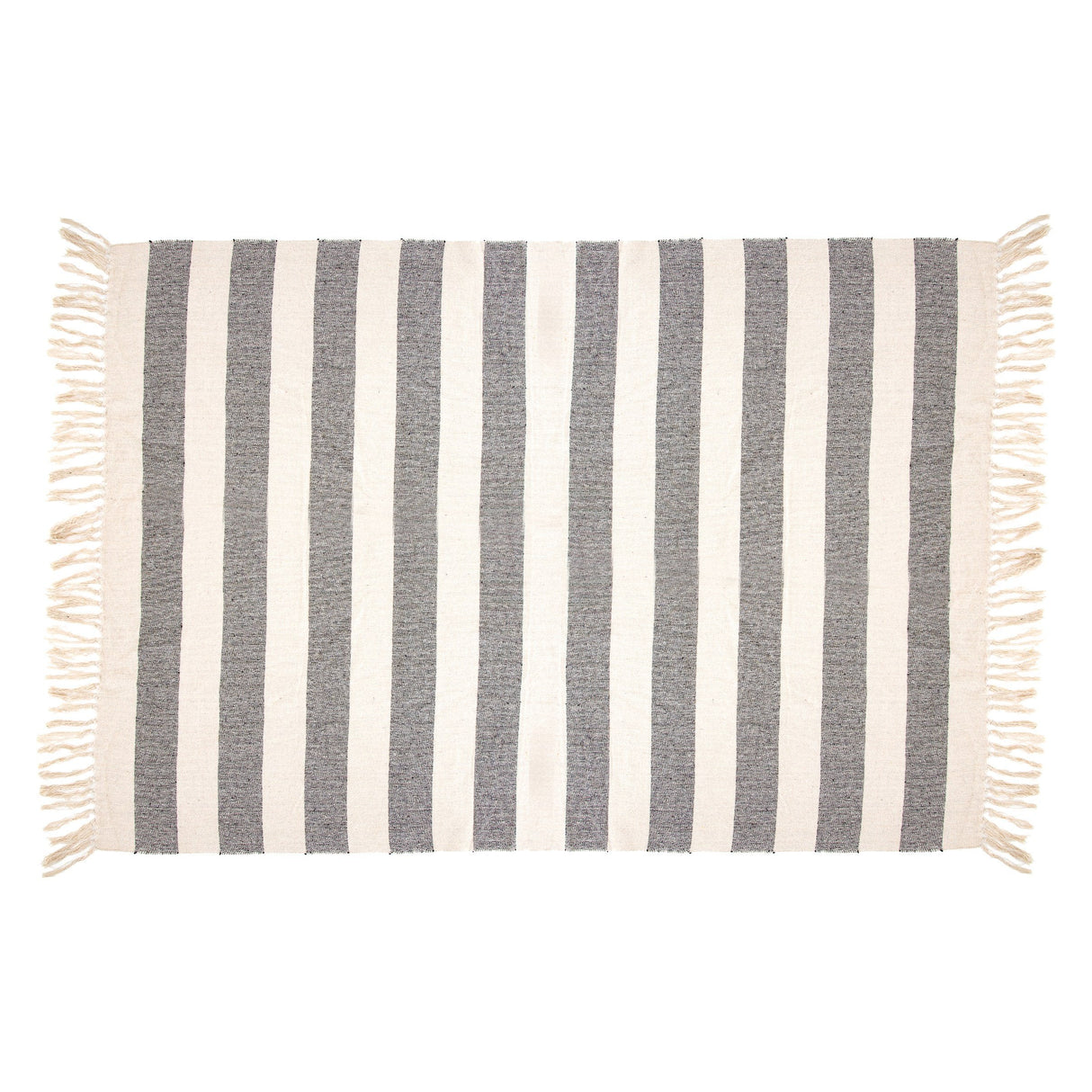 Scandi Boho Stripe Blanket Throw