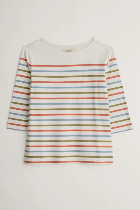 Seasalt Sailor Top-Falmouth Tri Breton 
Gooseberry