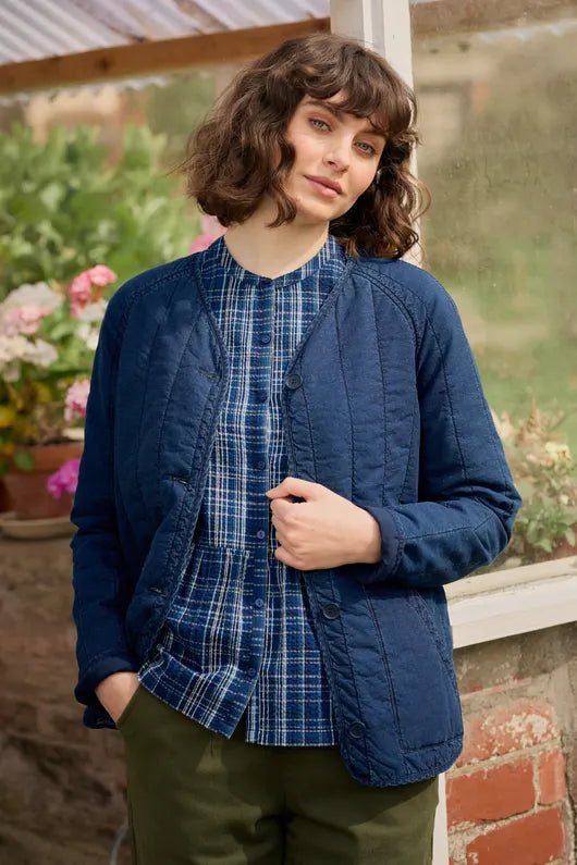 Seasalt Wave Curve Jacket - Mid Indigo