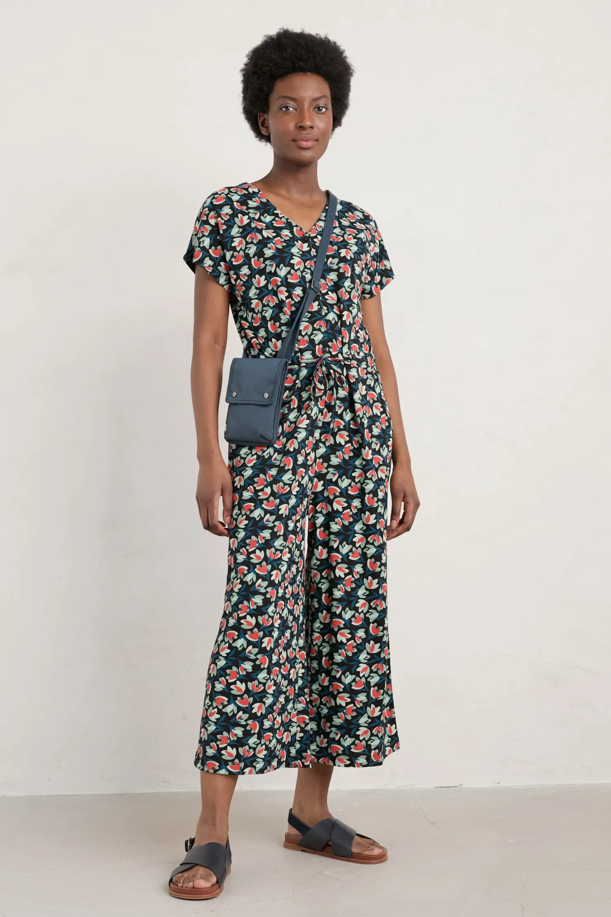 Seasalt Rose Trellis Jumpsuit - Crocus Onyx