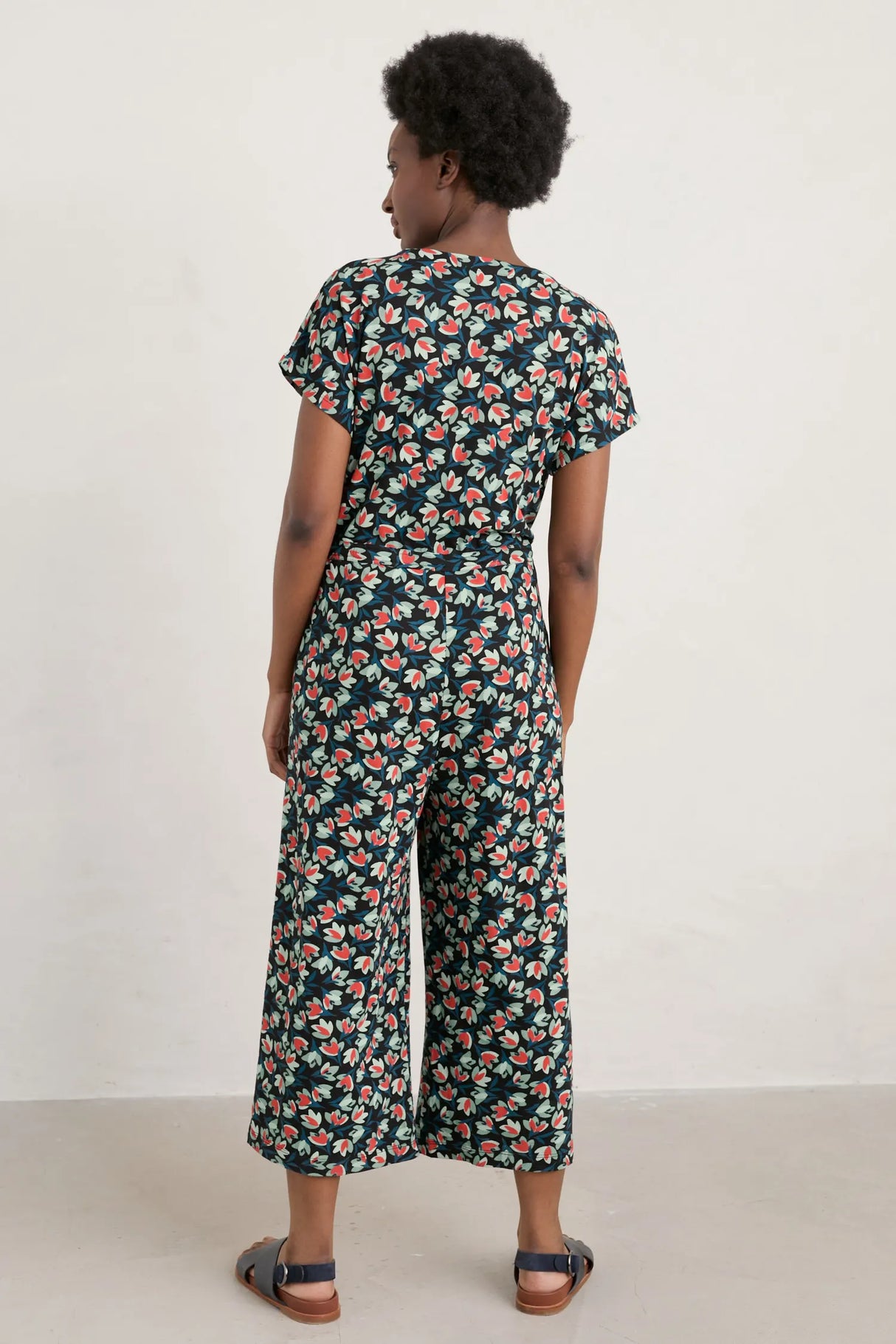 Seasalt Rose Trellis Jumpsuit - Crocus Onyx