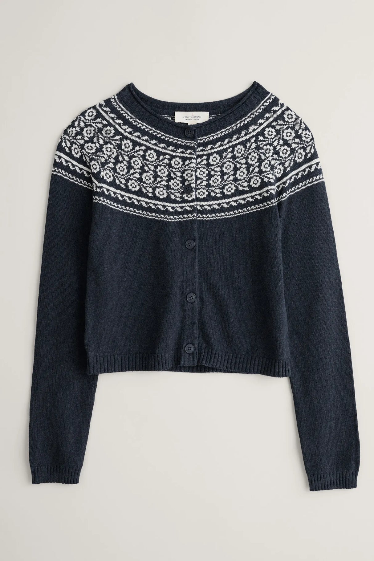 Seasalt Sweet Pea Cardigan-Tapestries Inkwell
Ecru*