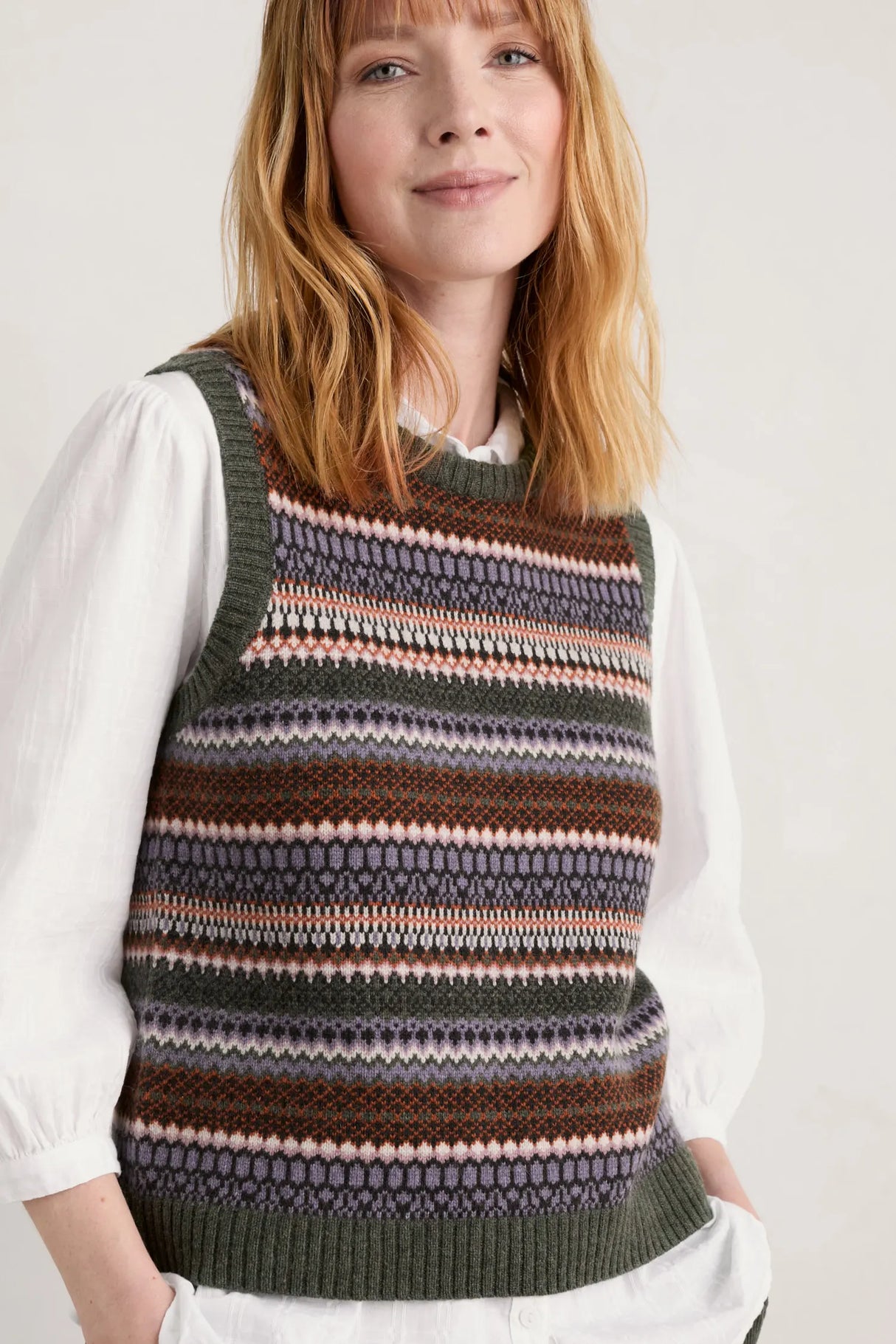 Seasalt Percella Cove Vest - Weaving Needle Wisteria Mix