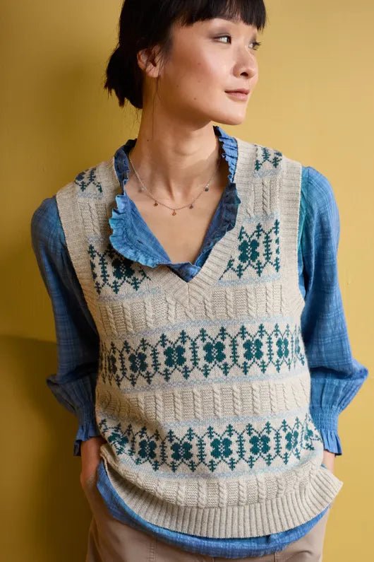 Seasalt Partridge Vest-Porcelain Aran
Cornflower