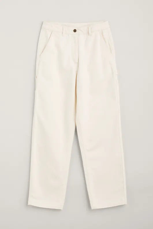 Seasalt Cliff Picnic Straight Leg Jeans - Ecru Twill Slub