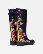 Joules Wellies - Navy Floral Leopard