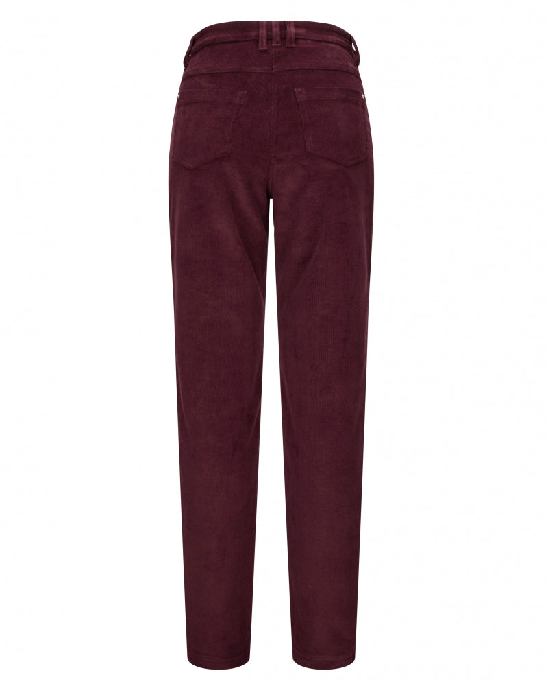 Hoggs Of Fife Ceres Ladies Stretch Cord Jean - Merlot