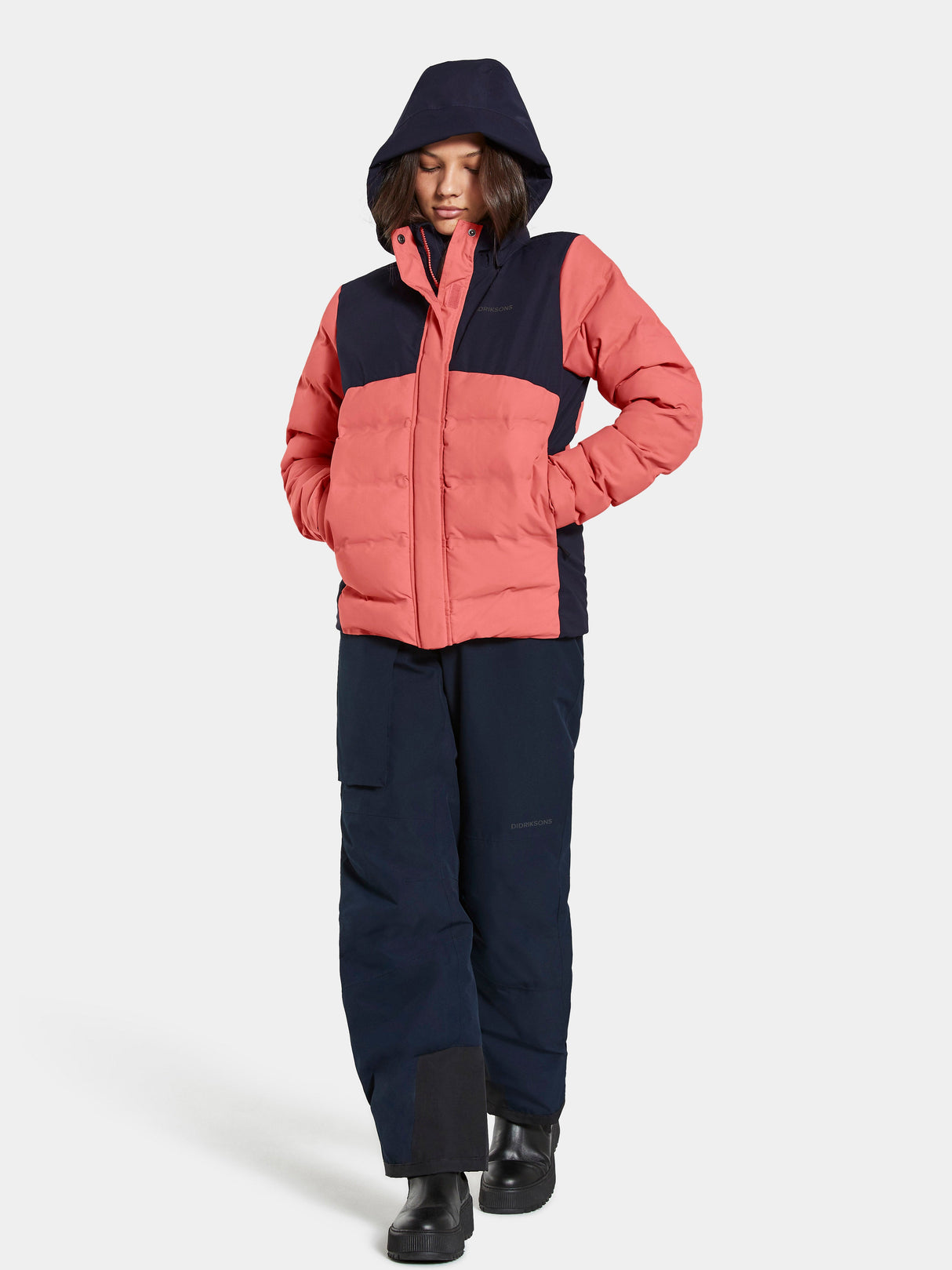 Didriksons Leja Girls Jacket - Peach Rose