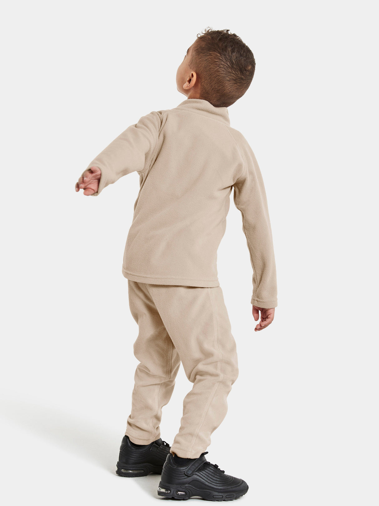 Didriksons Monte Kids' Full-Zip - Clay Beige