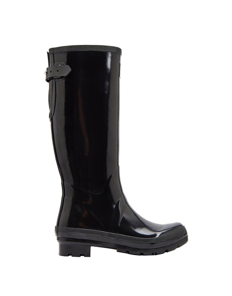 Joules Glossy Field Wellies - Black*
