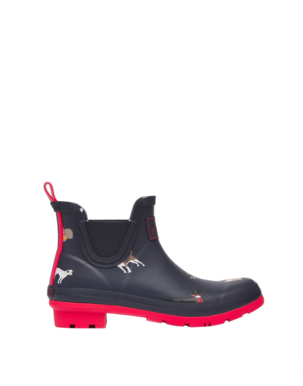 Joules Wellibob Short Height Printed Wellies - Dog Show*
