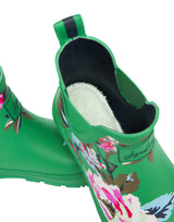 Joules Wellibob Short Height Printed Welly - Green Floral*
