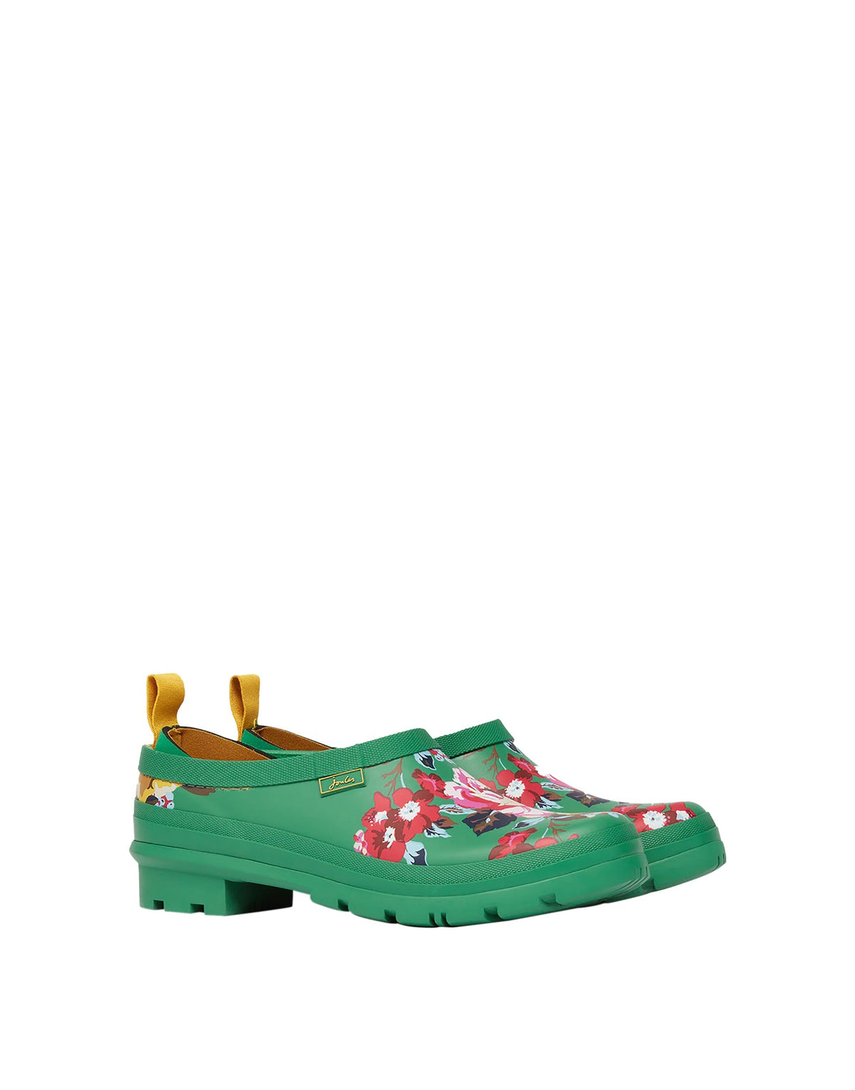 Joules Pop On Printed Welly Clogs - Green Florals*