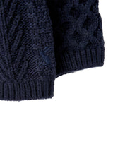 Joules Rhett Aran Knit Cardigan - Navy*