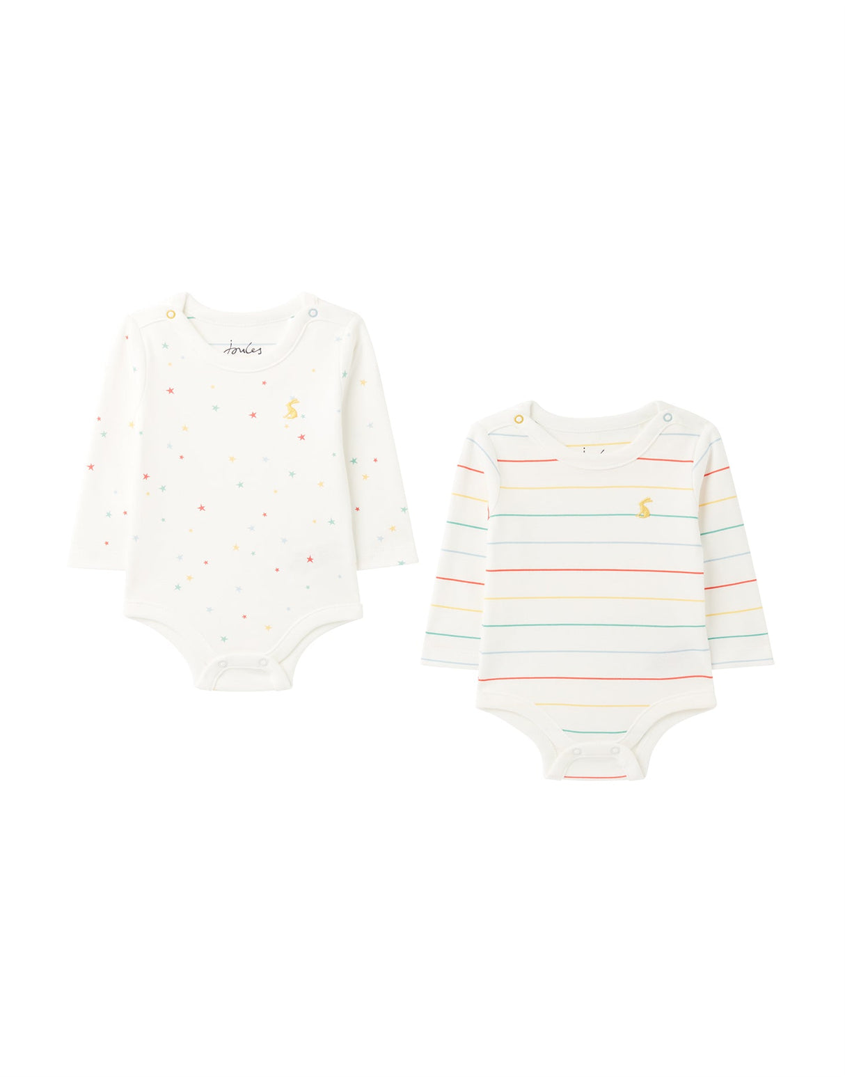 Joules Star Bodysuit 2 Pack Organically Grown Cotton