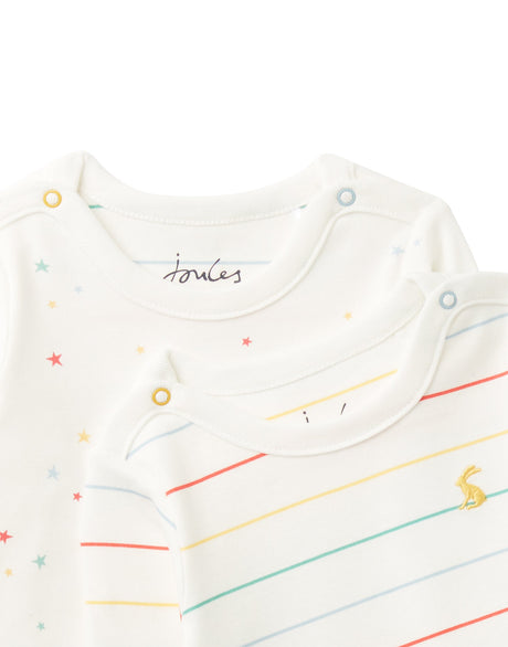 Joules Star Bodysuit 2 Pack Organically Grown Cotton