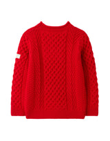 Joules Aran Knit Jumper - Red