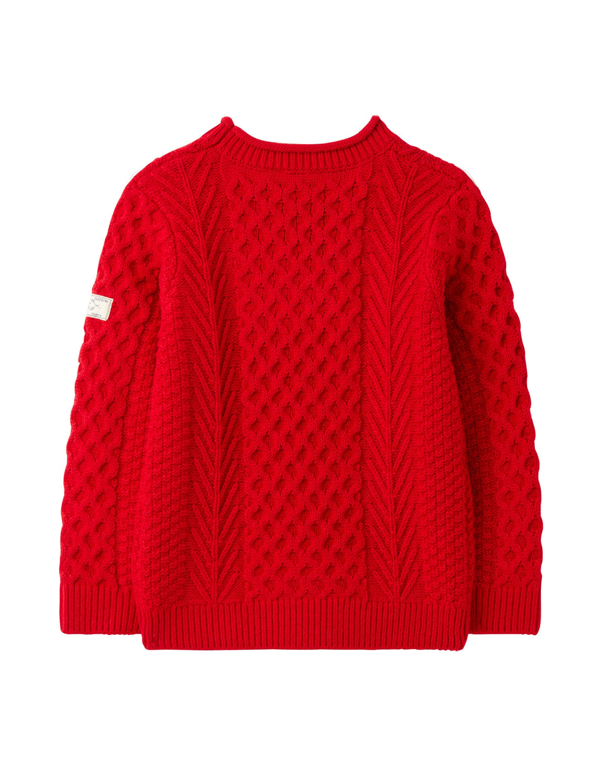 Joules Aran Knit Jumper - Red*
