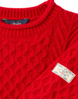 Joules Aran Knit Jumper - Red*