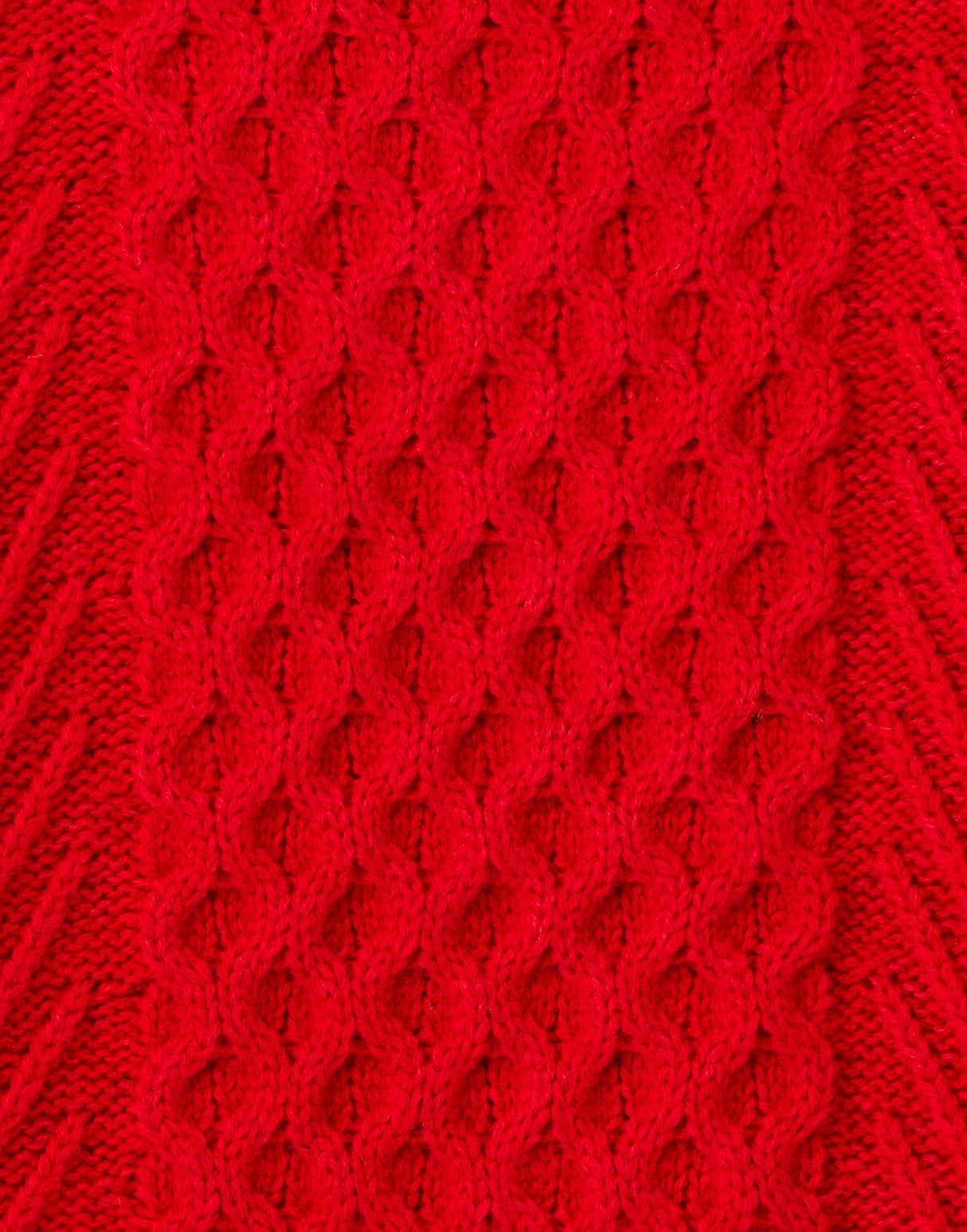 Joules Aran Knit Jumper - Red